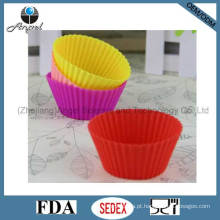 Tamanho Médio Bolo Ferramenta Silicone Muffin Molde Sc01 (M)